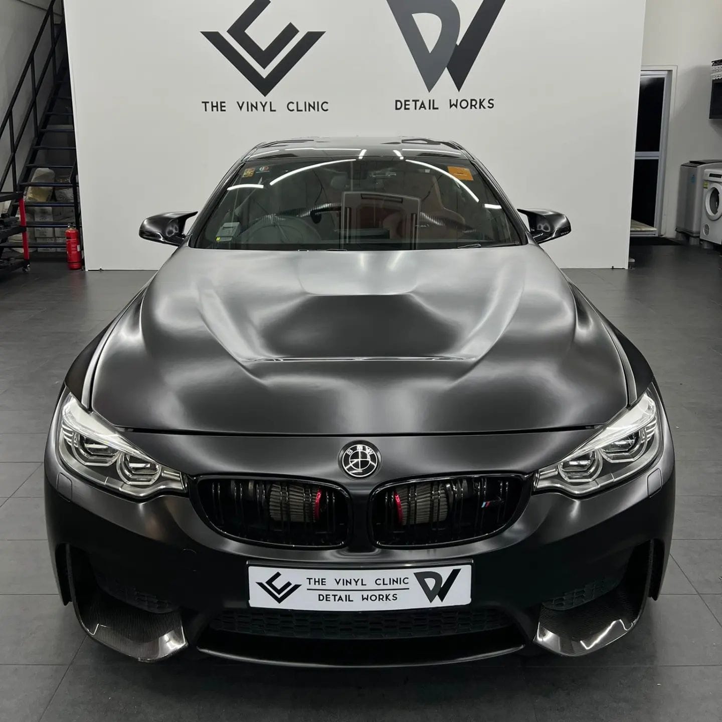 Been a while since we did a satin black M4. Fireball windscreen coating by @detailworkssg