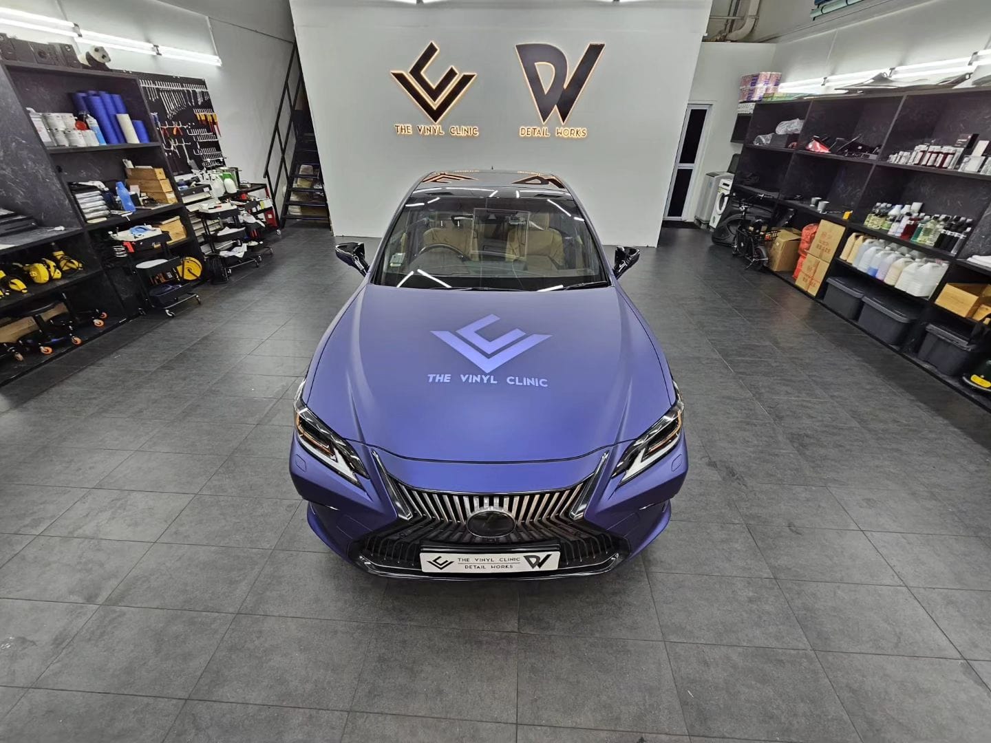 Avery Dennison Matte Metallic Midnight Blue.