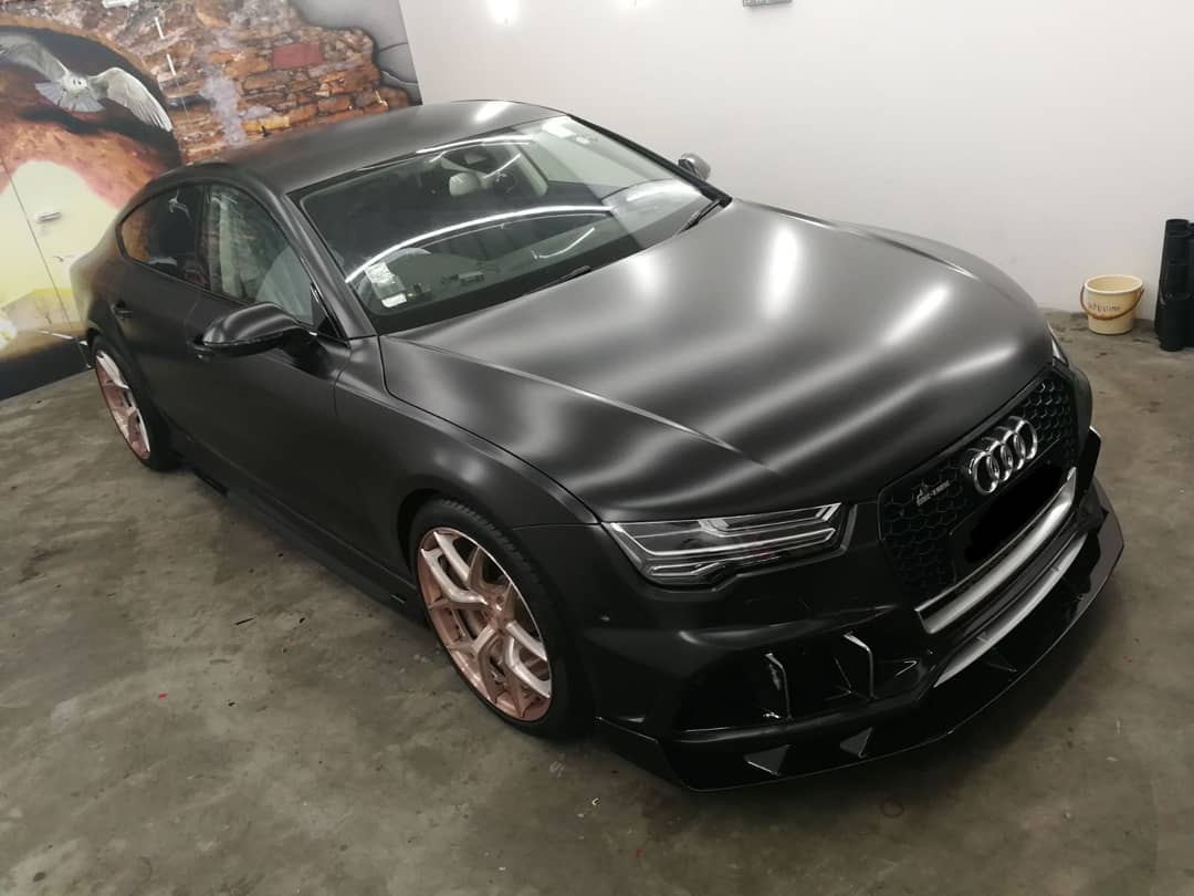 Satin black skin for an A7.