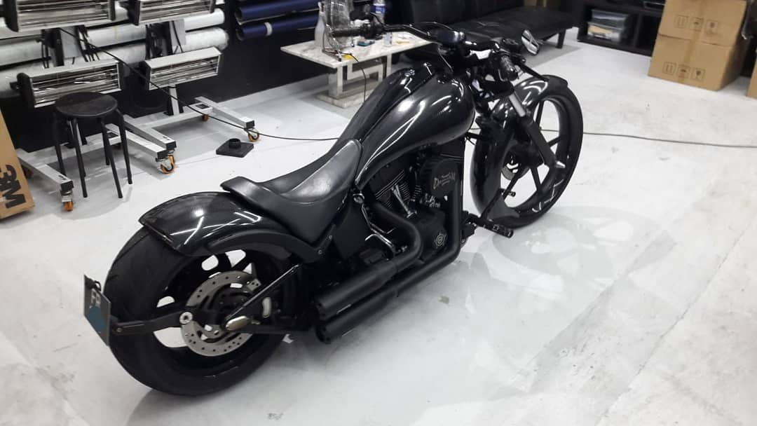 Harley carbonized.