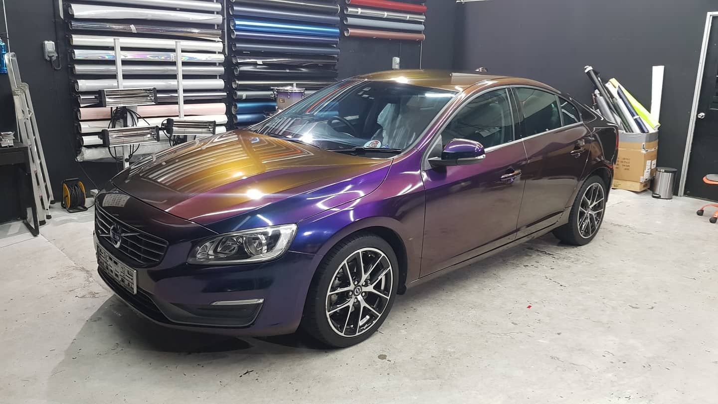 So there's blue, gold, purple, abit of green...