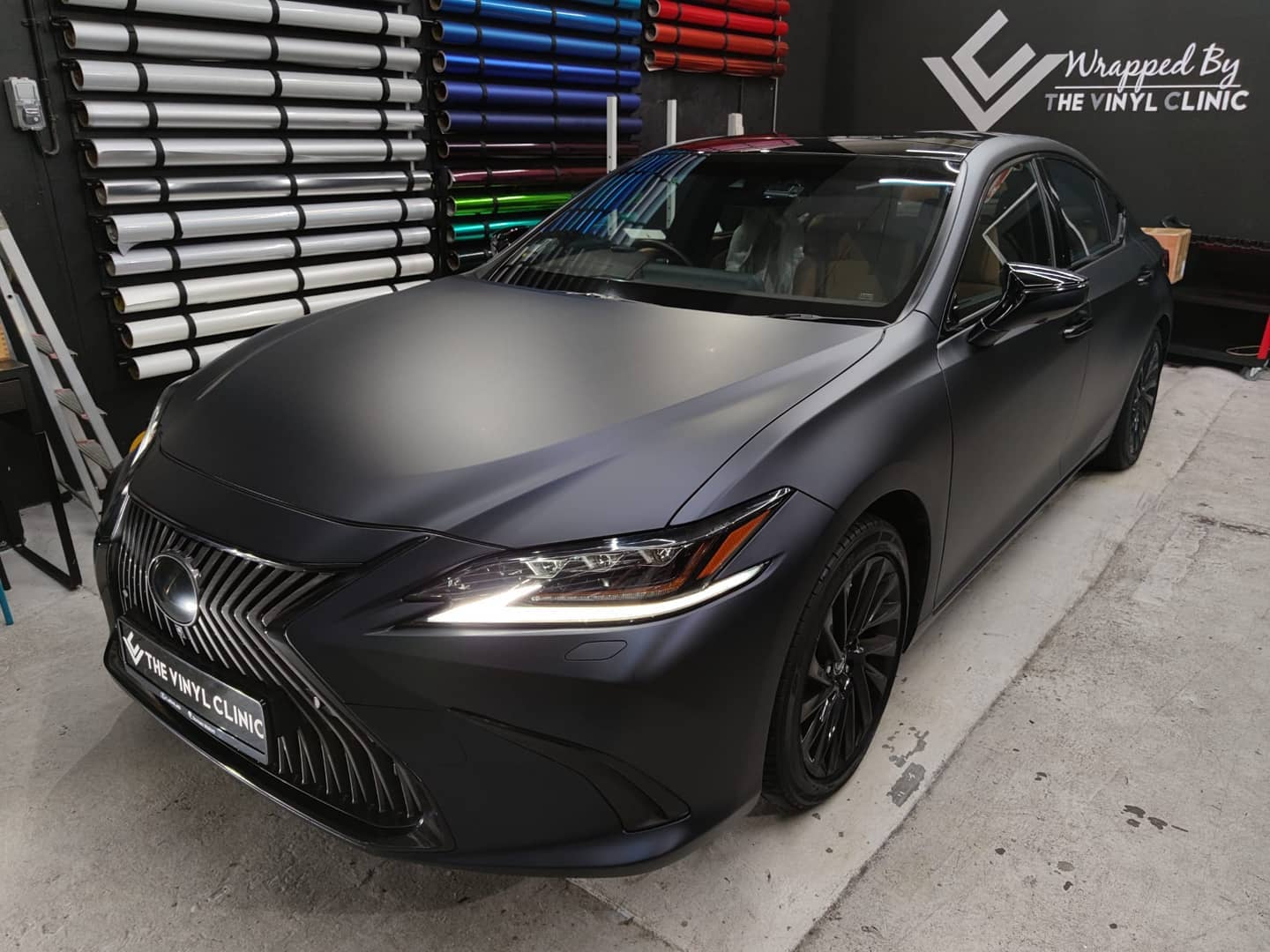 Lexus in this incredible stealth matte blue.