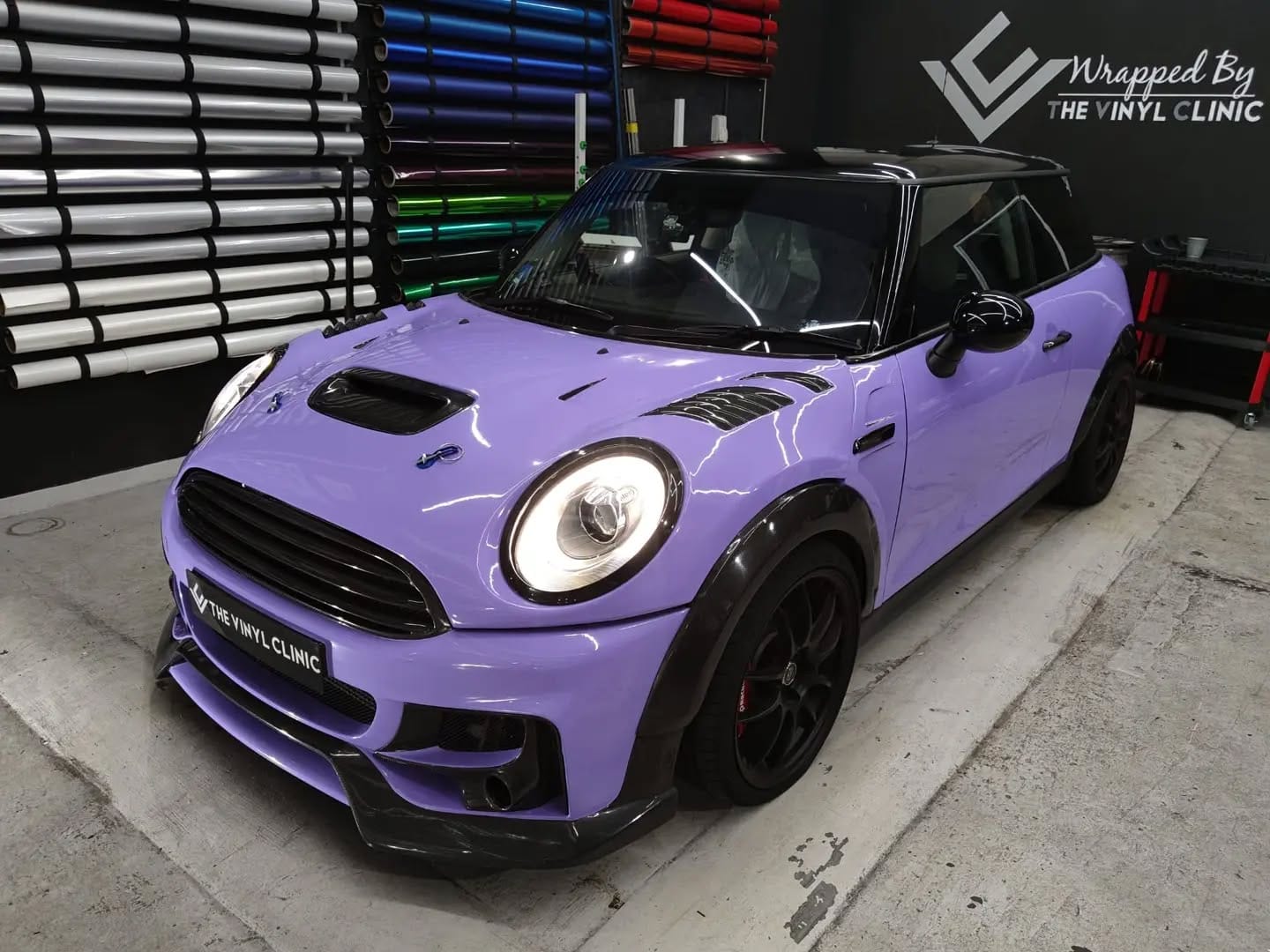 Mini in that lavish Lilac.