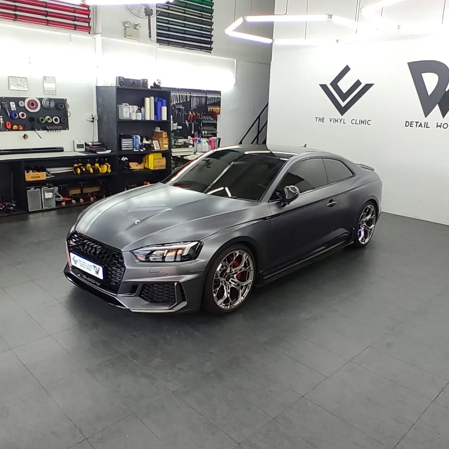 Satin Metallic Charcoal.