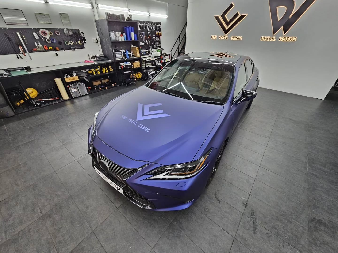 Avery Dennison Matte Metallic Midnight Blue.