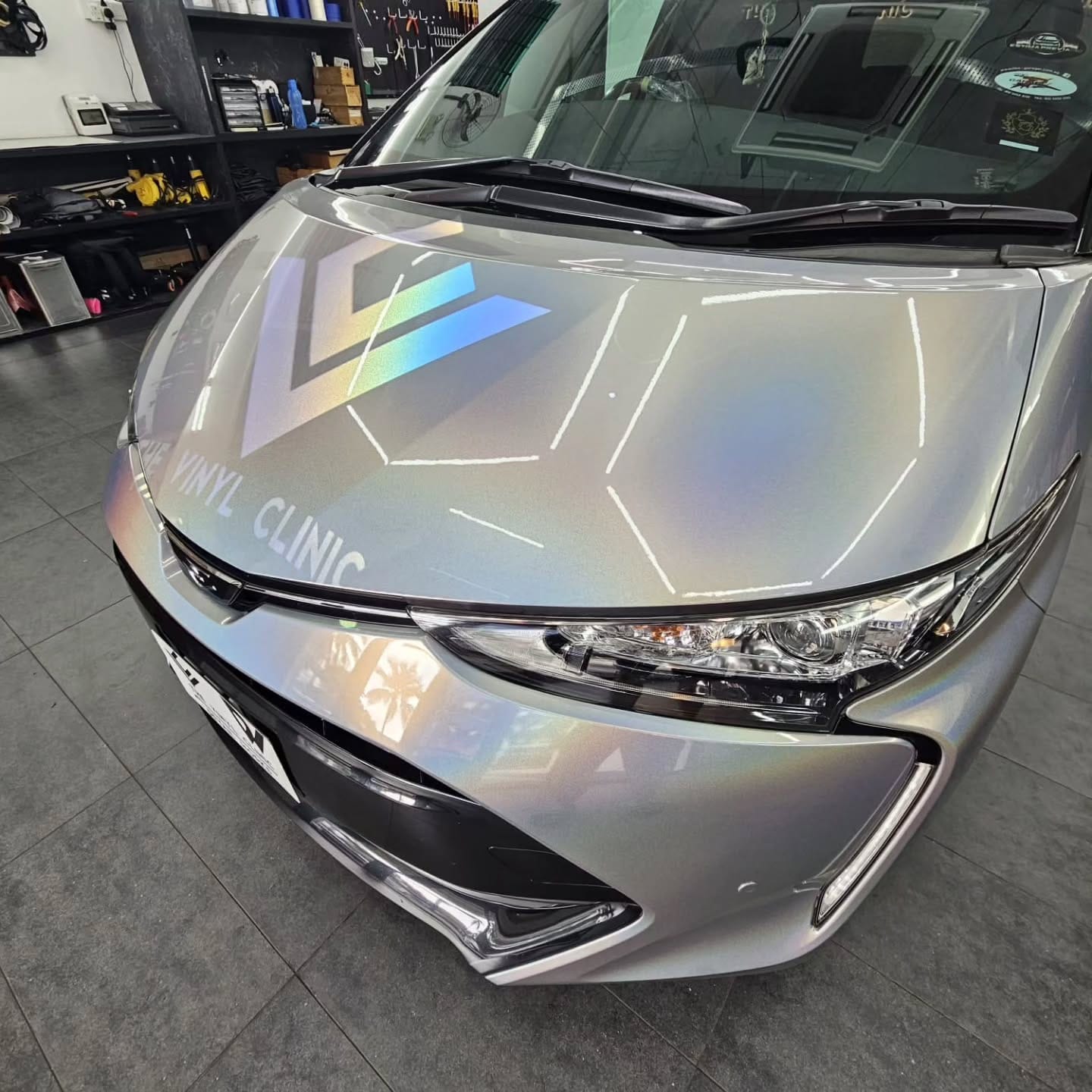 Laser Flash silver for those that dig the rainbow.