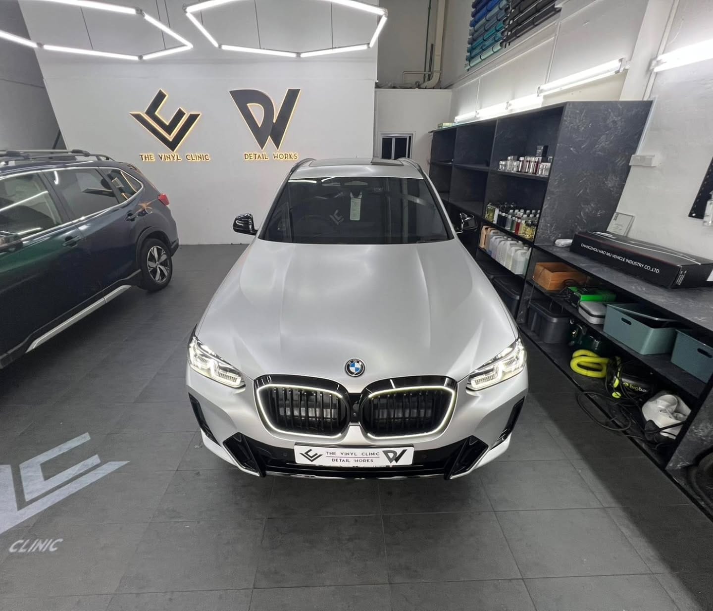 IX3 in Satin Aluminum Silver with LED front grille.