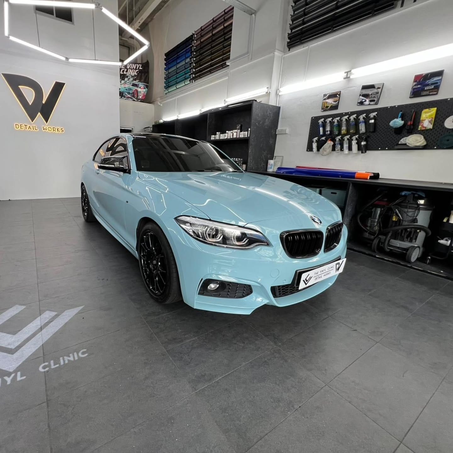 Meissen Blue on a handsome 230i coupe.