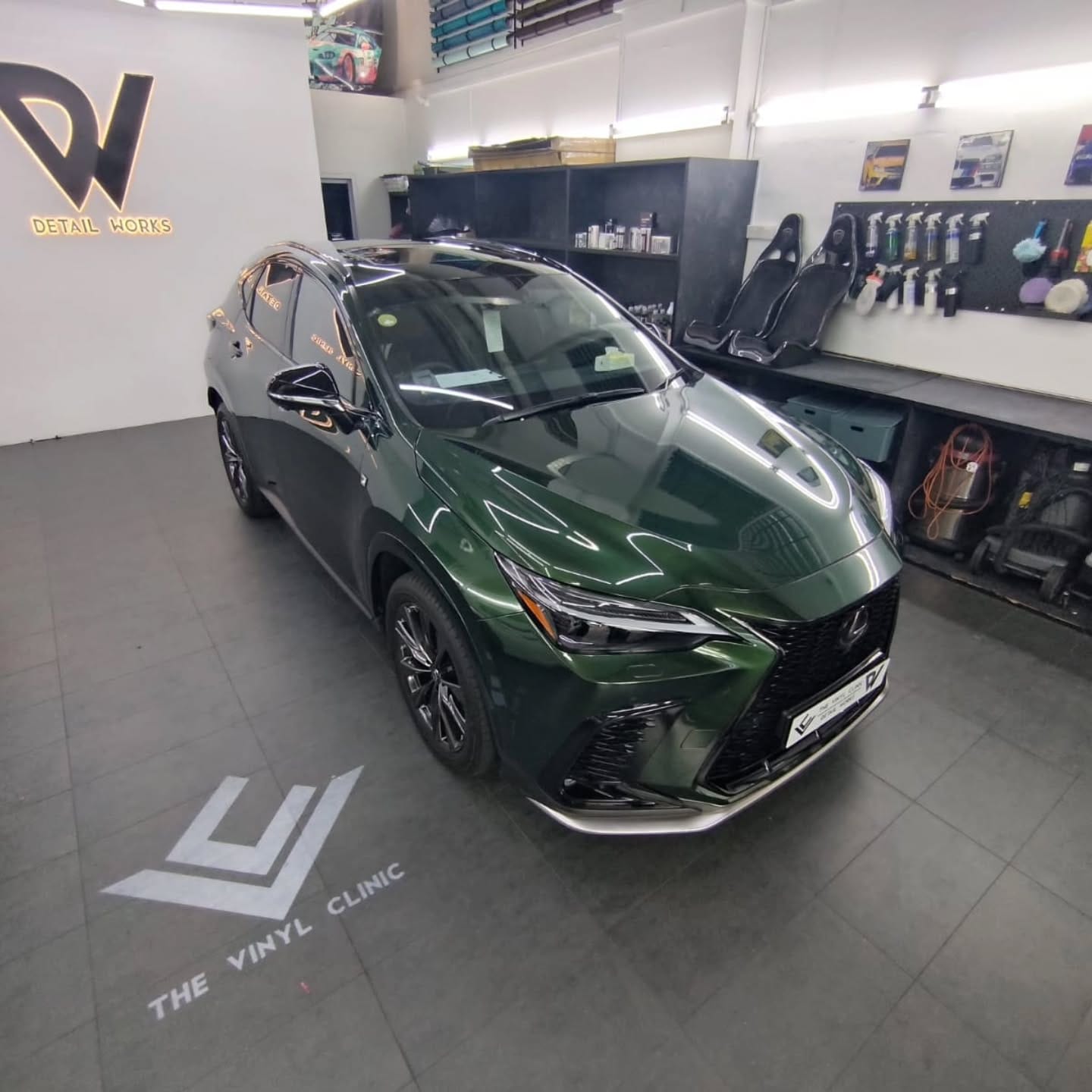 Midnight Green Lexus.