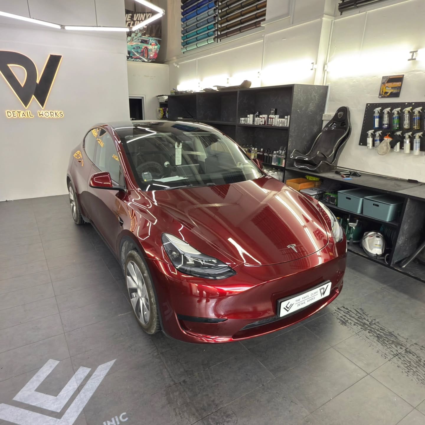 Model Y in Liquid Metal Dragon Blood.