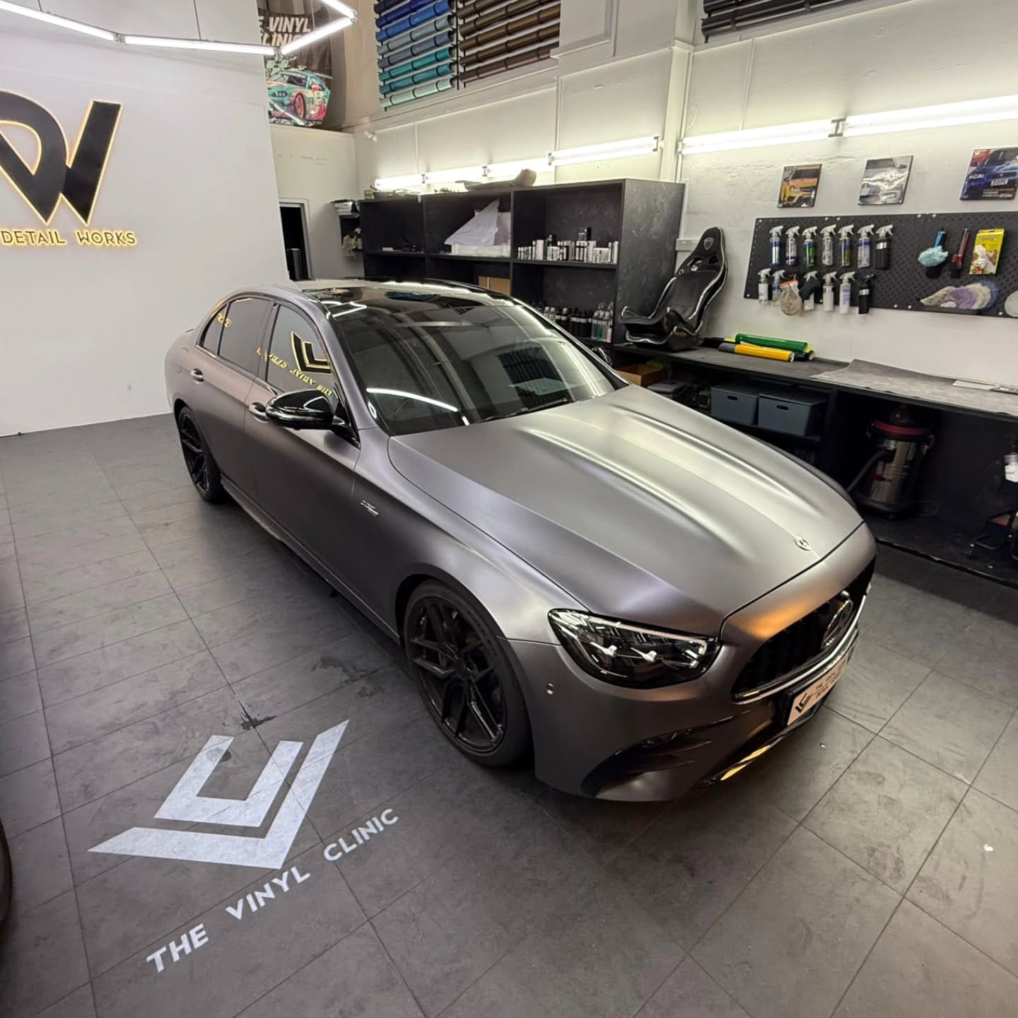 Satin Dark Grey AMG.