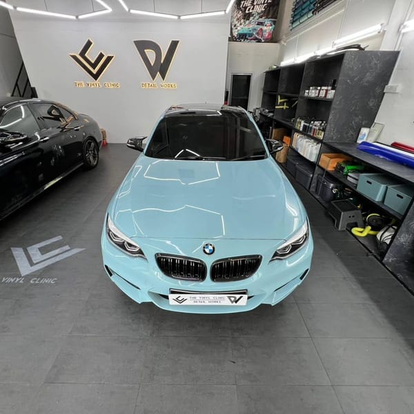 Meissen Blue on a handsome 230i coupe. Ceramic Coated by @detailworkssg
