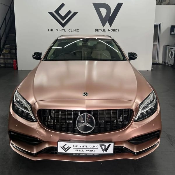 Rose gold C180 with our custom AMG kit, chrome deletes and Fireball nano coating.