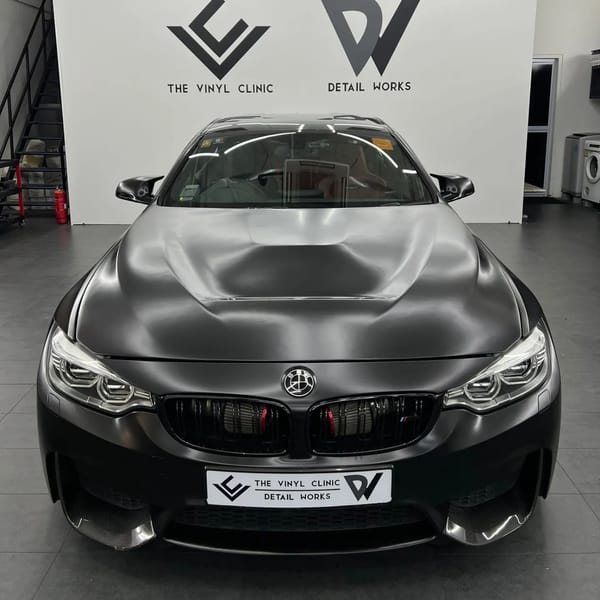 Been a while since we did a satin black M4. Fireball windscreen coating by @detailworkssg