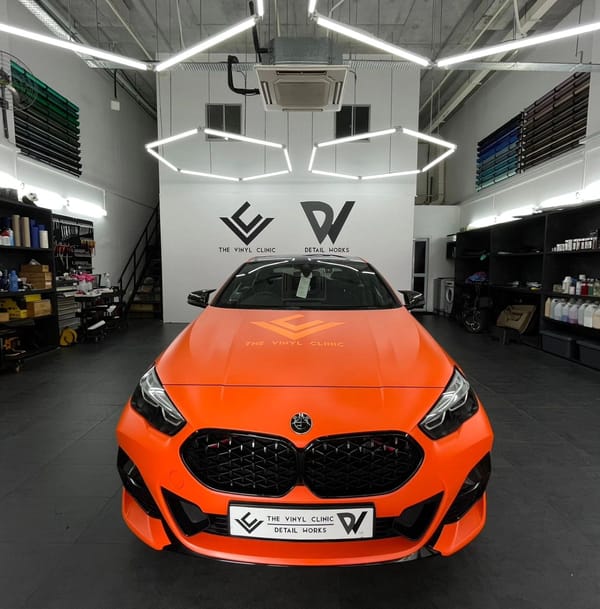 Satin hot orange.