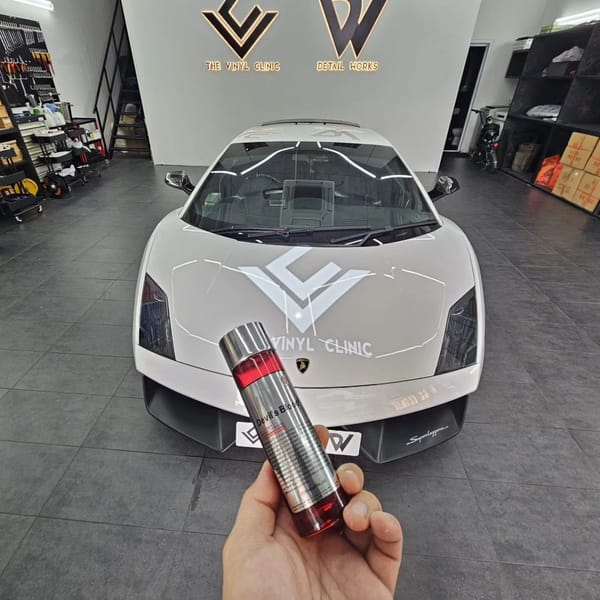 Lamborghini Superleggera with front half Avery Dennison Supreme X5 paint protection film and Fireball Devil’s Blood ceramic coating. The complete paint protection that your precious car deserves.