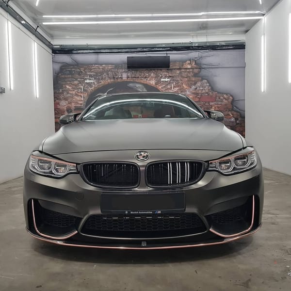 End week special. M4 cladded in satin chrome black with c...