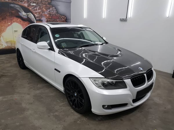 Here we go. Another satin pearl white for another bmw.