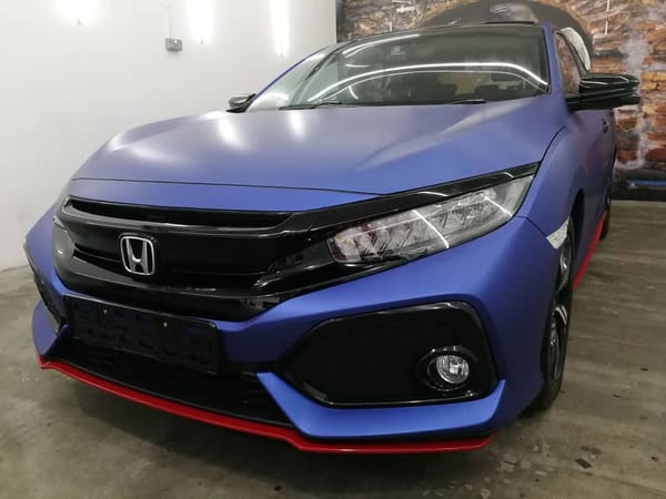 2017 honda civic in matte metallic blue. True japanese jd...