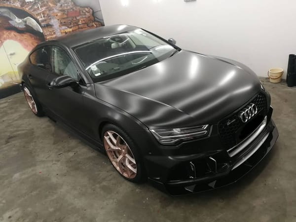 Satin black skin for an A7.