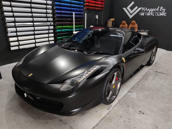 Avery Dennison satin black 458.