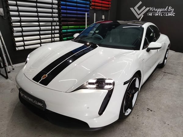 Porsche Taycan fully protected by @hexis_sg from head to ...