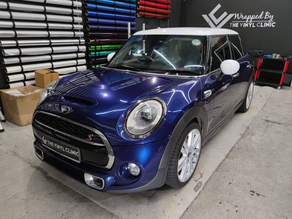 Metallic Blue so befitting this mini.