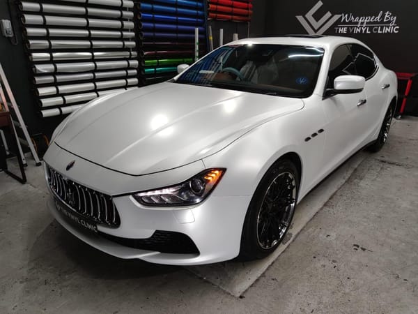 Satin white trident.