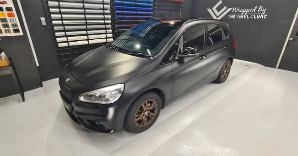 BMW 216 Active Tourer in Matte Deep Black with all the ox...