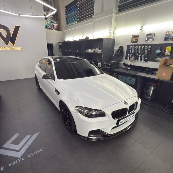 Satin Vanilla BMW 535i.