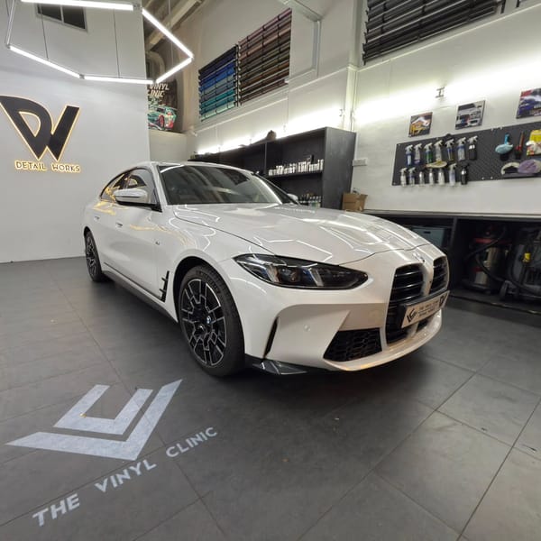 Bmw i4 conversion with spraying painting done by our team...